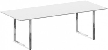 Конференц-стол переговорный Metal system direct БО.ПРГ-240 Белый в Шадринске