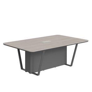Стол для заседаний LINE Дуб-серый-антрацит СФ-571722.1 (2200х1340х754) в Кургане