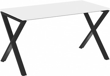 Стол на металлокаркасе Loft VR.L-SRX-3.7, Белый Бриллиант/Черный металл в Кургане