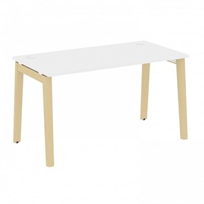 Стол для офиса Onix Wood OW.SP-3.8, Белый Бриллиант/Дуб светлый в Кургане