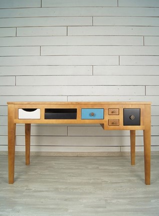 Письменный стол Aquarelle Birch с 6 ящиками (RE-12ETG/4) в Шадринске - изображение