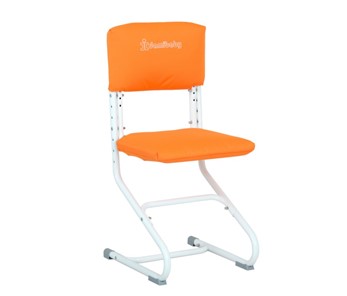 Комплект чехлов на спинку и сиденье стула СУТ.01.040-01 Оранжевый, Замша в Шадринске