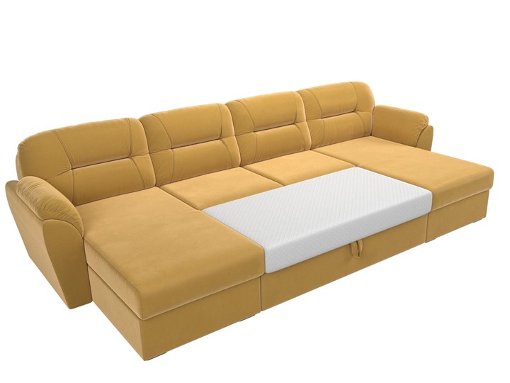 П-образный диван Бостон, Желтый (микровельвет) в Шадринске - изображение 8