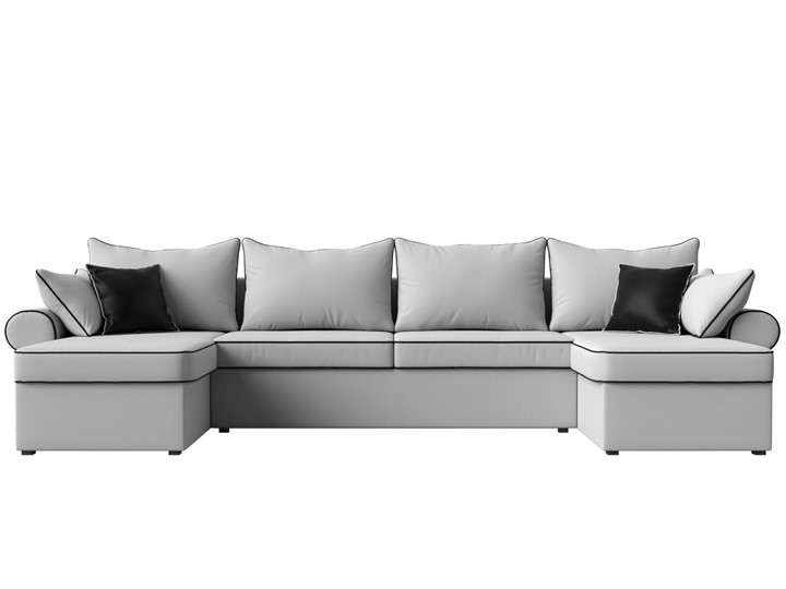 П-образный диван Элис, Белый (экокожа) в Шадринске - изображение 3