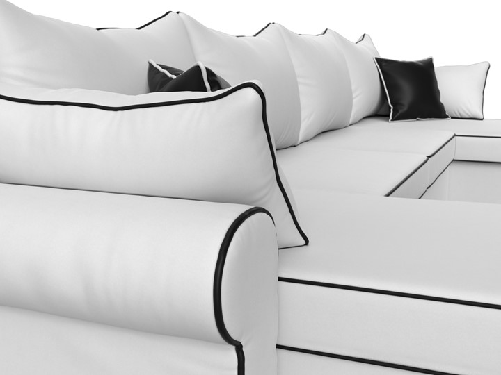П-образный диван Элис, Белый (экокожа) в Шадринске - изображение 5