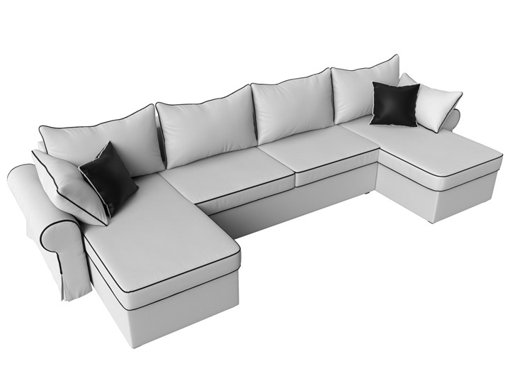 П-образный диван Элис, Белый (экокожа) в Шадринске - изображение 6