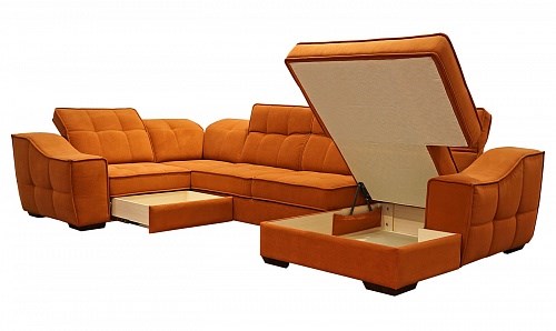 Угловой диван N-11-M (П1+ПС+УС+Д2+Д5+П1) в Шадринске - изображение 1