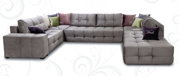 П-образный диван Италия 405х230х255х80 в Шадринске - изображение