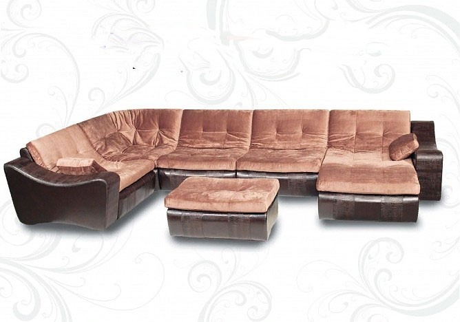 П-образный диван Плимут-Лувр 410х230х175 в Шадринске - изображение 1