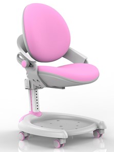 Кресло Mealux ZMAX-15 Plus, Y-710 PN, белый металл, обивка розовая однотонная в Шадринске