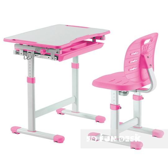 Растущая парта + стул Piccolino III Pink в Шадринске - изображение 1