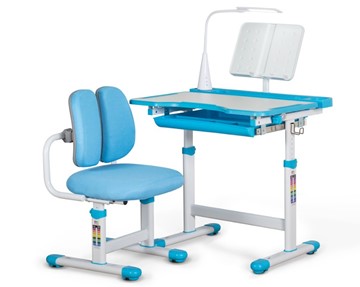 Комплект из растущего стола и кресла Mealux EVO BD-23 Blue в Шадринске