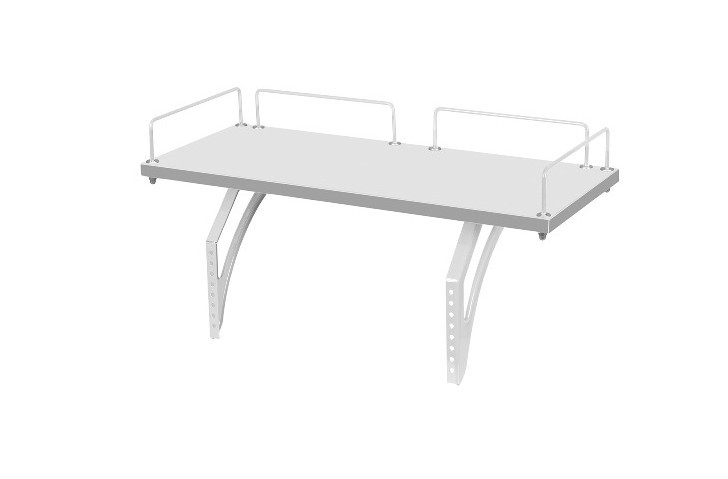 Детский стол-трансформер 1/75-40 (СУТ.25) + Polka_z 1/600 (2 шт.) + Polka_b 1/550 белый/белый/аквамарин в Кургане - изображение 2