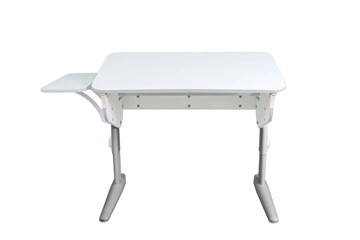 Детский стол-трансформер 5/100 (СУТ.46) + Polka_b 5/550  Рамух белый/серый/бежевый в Кургане