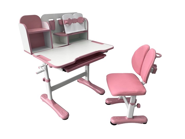 Парта растущая + стул Vivo Pink FUNDESK в Шадринске - изображение 4