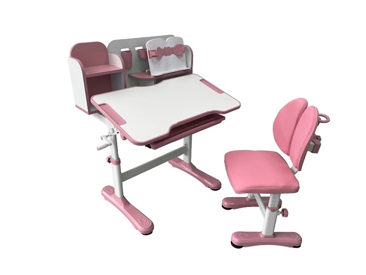 Парта растущая + стул Vivo Pink FUNDESK в Шадринске - изображение 5