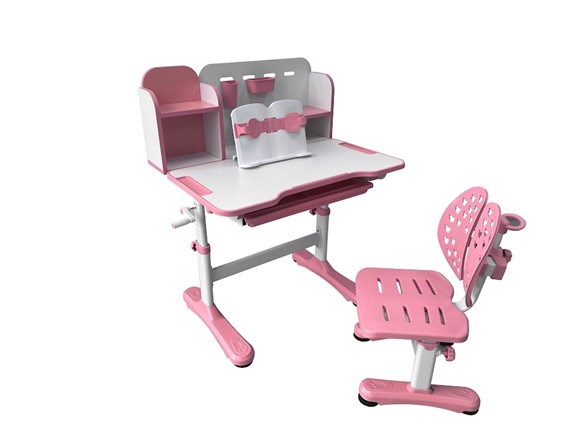 Парта растущая + стул Vivo Pink FUNDESK в Шадринске - изображение
