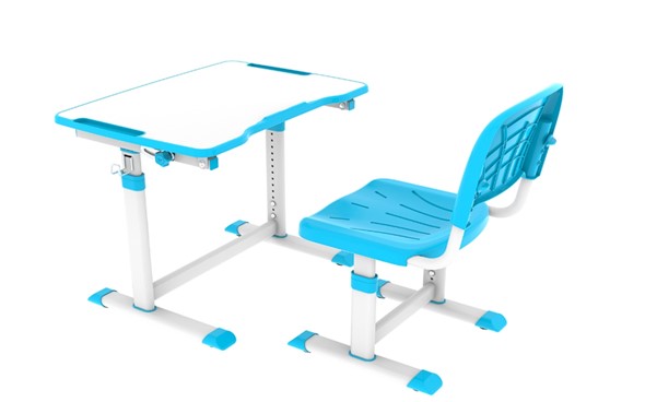 Растущий стол и стул Olea blue в Шадринске - изображение