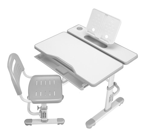 Растущая парта + стул Botero grey в Шадринске - изображение