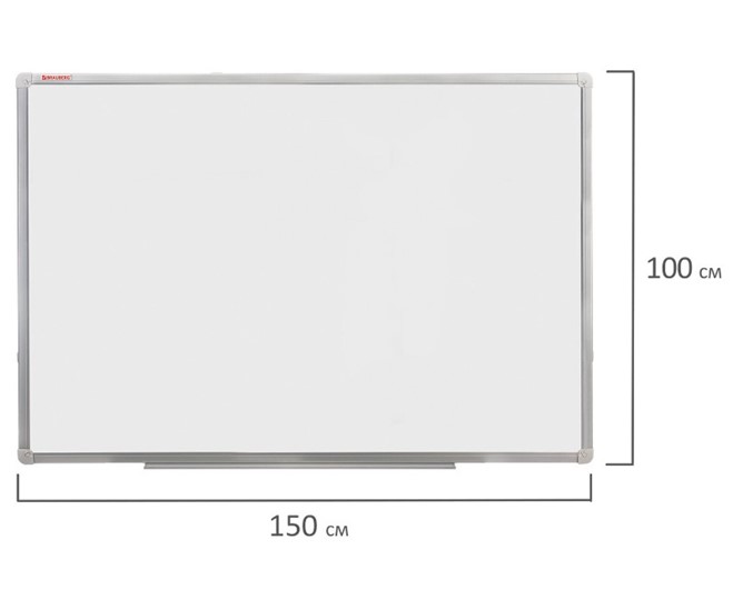 Доска магнитная настенная BRAUBERG 100х150 см, алюминиевая рамка в Шадринске - изображение 8