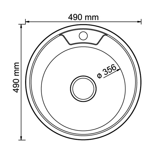 Мойка круглая D-490 в Шадринске - изображение 1