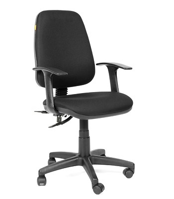 Офисное кресло CHAIRMAN 661 Ткань стандарт 15-21 черная в Шадринске - изображение