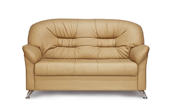Прямой диван Парм двухместный, экокожа в Шадринске - изображение
