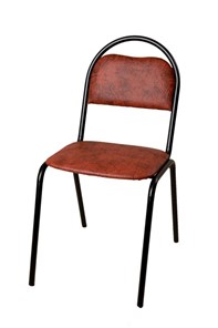 Офисный стул Стандарт СРП-033 Эмаль коричневый кожзам в Кургане