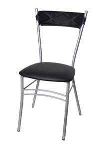 Кухонный стул Бистро Софт СРП-080С Эмаль, с мягкой спинкой Экотекс черный в Кургане